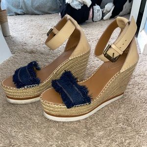 See by Chloe Denim Wedges
